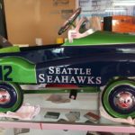 A car with Seattle Seahawks decal